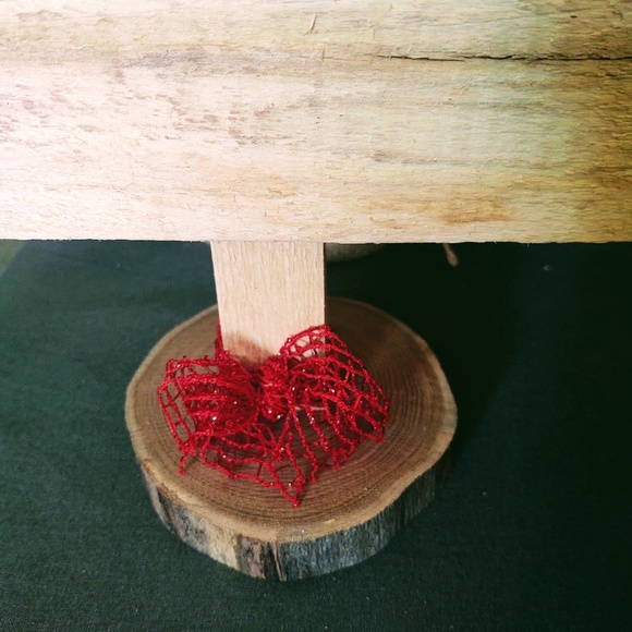 Hand Crafted Repurposed Wood Rustic Wooden Christmas Tree, Farmhouse Decor 16" - Picture 4 of 9